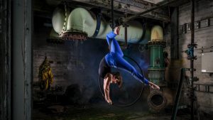 Urbex Shoot with an aerial artist