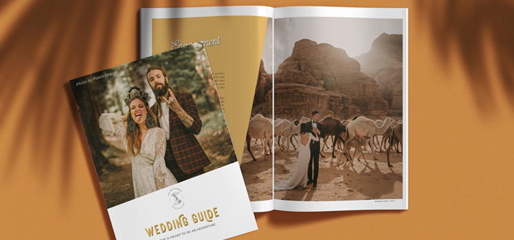 Dirty Boots and Messy Hair Customizable Wedding Guide Template Playful